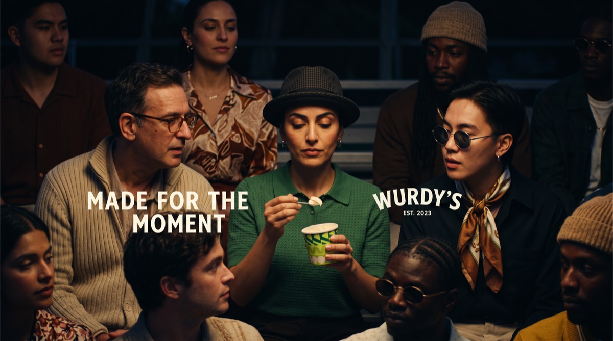 Another early generation: a different cast under different light, headline 'Made for the Moment'.
